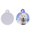 Amazon transfronterizo en blanco transferencia térmica doble cara aluminio etiqueta de perro etiqueta sublimación colgante de hueso etiqueta de perro mascota