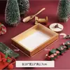 Caja de Regalo de Espino Confitado para Navidad y Año Nuevo Caja de Regalo de Chocolate con Glaseado Rojo y Dorado Fresa Caja de Empaque de Regalo Galletas de Turrón