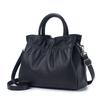 Nova moda europeia e americana bolsa de mão feminina em couro de boi nicho feminino bolsa plissada de couro genuíno bolsa de ombro bolsa carteiro grande capacidade