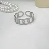 Pulseira de Corrente Aberta em Aço Inoxidável para Mulheres Atacado Transfronteiriço Leve Luxo Titânio de Alta Qualidade Aço Liso Europeu e Americano Personalidade Exagerada