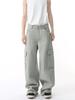 MTLCLOTHES Jaqueta Masculina Estilo Streetwear Americano Calça de Perna Larga Machete Moda Roupa de Trabalho Conjunto Jeans Casual