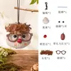 Nuevo modelo de colgante de cachorro de corteza DIY campana de corteza natural decoración de bolsa de coche muñeco de vaina materiales hechos a mano