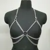Cadena Exagerada Hecha a Mano DIY Europea y Americana Estilo Punk Elegante Cadena Corporal Anillo Empalme Joyería Moda Femenina