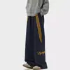 Pantalones Deportivos Casuales de Tres Rayas Estilo Americano Hip-Hop para Hombres y Mujeres, Nuevos Pantalones Largos Cargo Holgados de Pierna Ancha, Versátiles y Modernos