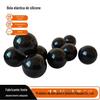 Esfera de silicone preta alta elástica Acessórios para máquinas de mineração Tela vibratória rede anti-bloqueio resistente ao desgaste esfera sólida elástica