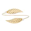 Pulsera de Brazo Dorada con Perlas y Hojas Estilo Barroco de Moda Europea y Americana de Venta Caliente Joyería de Novia Pulsera de Perlas con Hojas