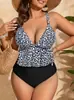 Amazon Europa y América Traje de Baño de Dos Piezas con Volantes y Abertura para Tallas Grandes Mujer Cuello en V Tirantes Finos Cintura Alta Oculta el Vientre Conjunto de Playa Vacaciones