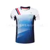 Roupas de Badminton para Homens e Mulheres, Conjuntos Esportivos e Casuais de Manga Curta, Roupas de Tênis Fitness de Manga Curta com Gola Redonda para Casais, Podem Ser Impressas