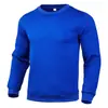 Sudadera lisa personalizada nueva para primavera y otoño para hombre, de manga larga, moderna, casual, deportiva, suéter holgado
