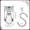 Decoración para Colgar en la Pared Murciélago Fantasma de Halloween Transfronteriza Placa Acrílica Manualidad Arreglo de Atmósfera Colgante de Pared Decoración de Pared