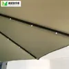 Lâmpada Solar Luminous LED Coluna Média Guarda-sol Manivela Guarda-sol de Praia ao Ar Livre Easley Repelente à Água Guarda-sol de Lazer para Pátio