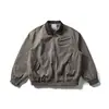 Hecho para durar Original Moderno Retro Americano Chaqueta con Solapa Detroit Chaqueta de Trabajo Holgada para Hombre Jk12