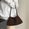 Bolsa Vela de Couro Genuíno Fosco Camurçado 2025 Nova Nicho Retrô Couro Bovino de Primeira Camada Cesta de Palha Tecida Bolsa Tote para Mulheres