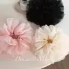 Lindo Pó de Ballet Cisne Puro Desejo Menina Pó Grande Flor de Cabelo Anel de Cabelo Doce e Gentil Super Fada Elegante Acessórios de Cabelo