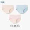 Novo Modelo 2025 7A Roupa Íntima Feminina Antibacteriana de Algodão Puro, Cintura Média, Tamanho Grande, Forro 100% Algodão, Cueca Short de Triângulo Sem Costura