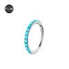 Brinco de titânio G23 1.2*8/10mm Aobao piercing joia argola de nariz nova tendência atacadista personalidade