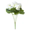 Flor de Begonia Artificial de Alta Venta en Amazon Flor Falsa Decoración de Boda Sala de Estar del Hogar Flor de Gerenio de Seda