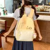 Mochila escolar para meninas, mochila azul para mulheres, estilo nicho ins, mochila de alto valor estético para meninas, bolsa de ombro para alunos do ensino fundamental e médio