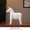 Cavalo de Cerâmica Estilo Medieval para Sala de Estar, Gabinete de TV, Bar de Vinhos, Entrada, Móveis Criativos para Casa, Presente de Inauguração de Casa de Nicho de Alta Qualidade