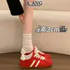 Zapatillas de entrenamiento alemanas de cuero con cordones estilo ballet para mujer, nuevas y versátiles zapatillas casuales de otoño 2026, Zapatos de Forrest Gump