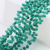 Cuentas Sueltas de Cristal Accesorios para Joyería DIY Cuentas de Vidrio Tallado Forma de Gota de Agua Accesorios para Ropa Color Plateado Agujero Horizontal 5*8mm Gota de Agua