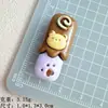 Accesorios de resina de barra de chocolate de dibujos animados, pegamento de crema, llavero DIY, cuerda para pasador de pelo, material de flor para zapatos