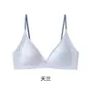 Sutiã sem fio estilo minimalista, com bojo triângulo francês, para mulheres, ultrafino, sem costura, com suporte, confortável, com alças finas e belo design nas costas