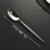 Juego de Cuchillo, Tenedor y Cuchara de Acero Inoxidable 304 Transfronterizo con Mango Pulido Estilo Ballet, Vajilla Occidental de Mango Sólido para Uso en Hotel y Hogar, Cuchillo para Bistec, Cuchara de Postre