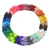 Europa y Estados Unidos venta al por mayor popular 40 colores canalé con lazo de cola de golondrina accesorios para la cabeza de niños de bricolaje accesorios de ropa sin pinza