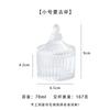 Copo Criativo para Vela de Aromaterapia Porta-Vela de Vidro Casa Copo Transparente para Vela com Tampa Copo Porta-Vela Romântico para Interior