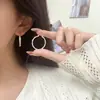 Colección de Pendientes de Plata de Ley 925 Kaiming para Mujer, Pendientes de Aro Hechos a Mano de Alta Gama de Lujo Ligero Estilo Coreano, Accesorios Versátiles Estilo Ins