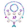 Accesorios de Corona de Princesa para Niños Set de Collar para Niños Bolso de Princesa Joyería Joyería de Sirena Accesorios Una Pieza