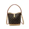 Bolso Cubo Estampado para Presbicia Bolso de Mano para Mujer 2025 Nueva Moda Retro Versátil Textura Bolso de Hombro Bolso Cruzado