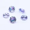 Zircón Multicolor de Corte Rosa Octagonal de 8 mm Color Gradiente Piedra Suelta con Base Puntiaguda Suministro en Vivo