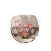 Nuevo Vaso de Vidrio con Calcomanía Estilo Japonés Taza de Desayuno de Forma de Huevo de Alto Valor Vaso Redondo para Agua Doméstico Venta al por Mayor