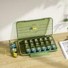Pastillero Pequeño, Pastillas Medicinales Portátiles, Tres Comidas al Día, Mini Dispensador de Pastillas Siete Días a la Semana, Anjin Cuyou