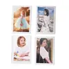 Moldura de Foto Magnética de Acrílico Polaroid Ímã de Geladeira Decoração Criativa Viagem Retrato de Família Aniversário de Casamento Suporte de Exibição de Fotos