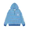Sudadera con capucha a rayas estilo americano, letra gótica, corte holgado, suéter casual deportivo para primavera y otoño, moda masculina, marca de tendencia europea y americana