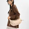 Bolsa Transversal para Mulheres, Bolsa Casual de Tecido, Bolsa Leve Estilo Dumpling, Novo Modelo 2026, Mochila para Uso Diário ao Ar Livre, Bolsa de Ombro de Grande Capacidade