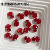 Huevo de Paloma Arte de Uñas Terminado Montón Diamante Joyería Nuevo Celebridad Cibernética Super Brillante Ovalado Diamante Grande Aleación Metálica Taladro para Uñas Joyería