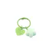 Dopamina Color Sólido Estrella de Cinco Puntas Corazón Colgante Anillo para Libro Llavero Llavero DIY Accesorios de Cuentas para Bolsos