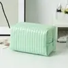 Nova Bolsa de Maquiagem Acolchoada Floral Feminina Necessaire de Viagem Portátil Bolsa de Armazenamento para Cosméticos Batom Carteira