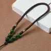 Cuerda de Asa Tejida a Mano, Correa de Tirachinas de Jade, Adorno de Mano, Cuerda para Colgar en Coche de Bodhi, Mayoreo