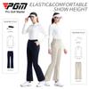 PGM Roupas de Golfe Femininas Outono Cinto Elástico Tecido Esportivo Levemente Flare Calças Emagrecedoras