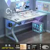 Mesa de Computador, Mesa Simples para Jogos de Desktop, Mesa de Estudo Pequena para Apartamento, Mesa de Escrita para Estudante, Mesa de Trabalho para Quarto, Mesa de Escritório
