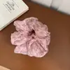 Novedad Primavera y Verano Scrunchies Florales Pequeños Cintas Frescas para Cola de Caballo Hacen que el Cabello se Vea Voluminoso Cintas Florales Grandes Bandas Elásticas Accesorios para el Cabello para Mujeres