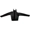 Juguete de muñeca femenino profesional falda de cuadros blanco y negro 30cm falda de cuero jeans de cuero negro ropa alta calidad