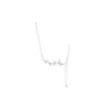 Collar de hoja de ginkgo de plata de ley 999 para mujer diseño de nicho de lujo ligero 2024 nuevo popular cadena de plata lisa regalo para novia