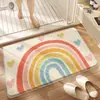 Entrega Transfronteriza Temu Felpa Imitación Dibujos Animados Alfombrilla de Suelo para Baño y WC Resistente a Manchas y Fácil de Cuidar Felpudo para Puerta de Entrada