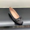 Aumento de Altura Interna de 3 cm ~Zapatos Bajos Estilo Ballet con Lazo Rosa para Mujer, Nuevos Zapatos Planos Franceses Estilo Hada para Noche de Principios de Primavera